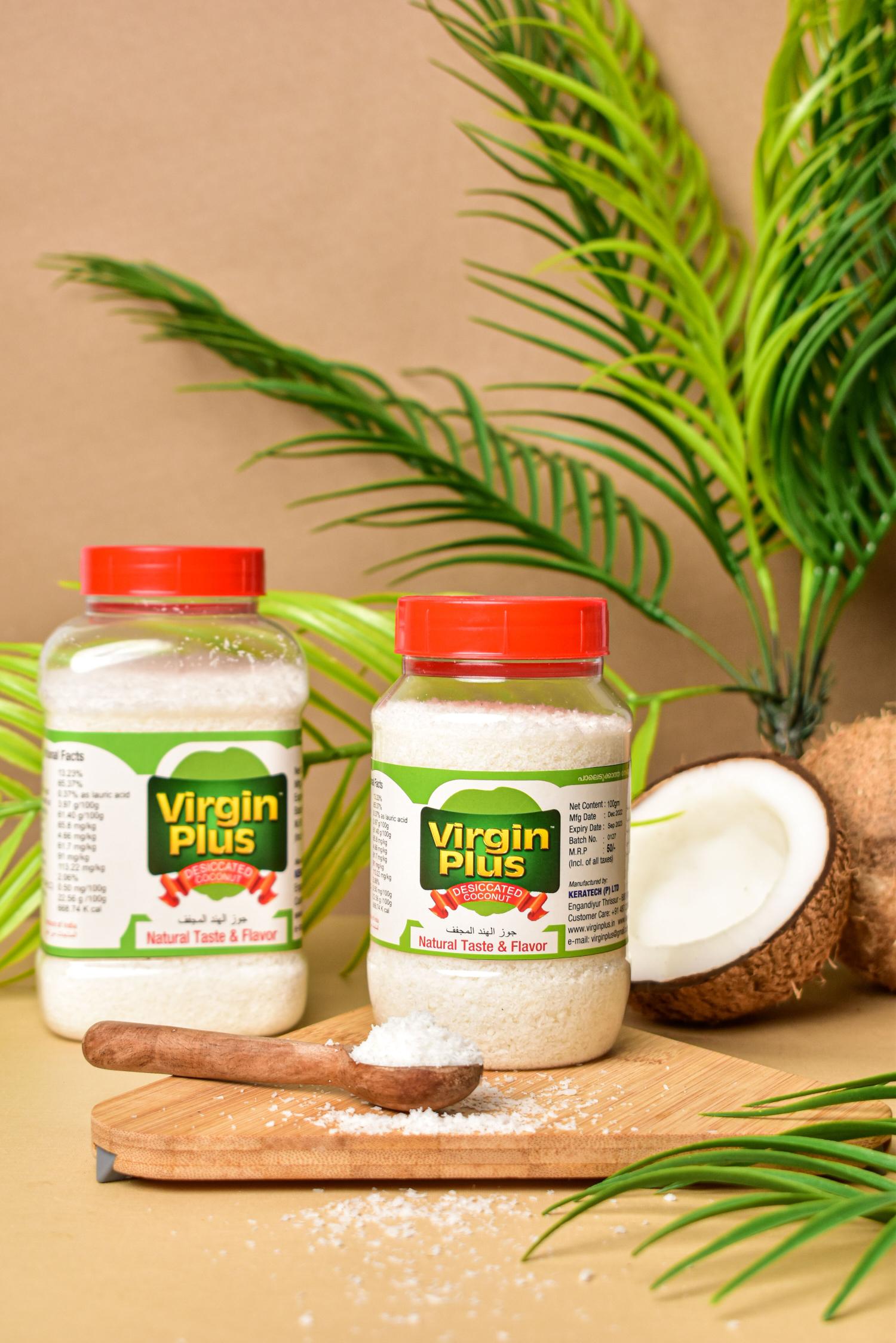 VIRGIN PLUS DESICCATED COCONUT POWDER (200 G)
